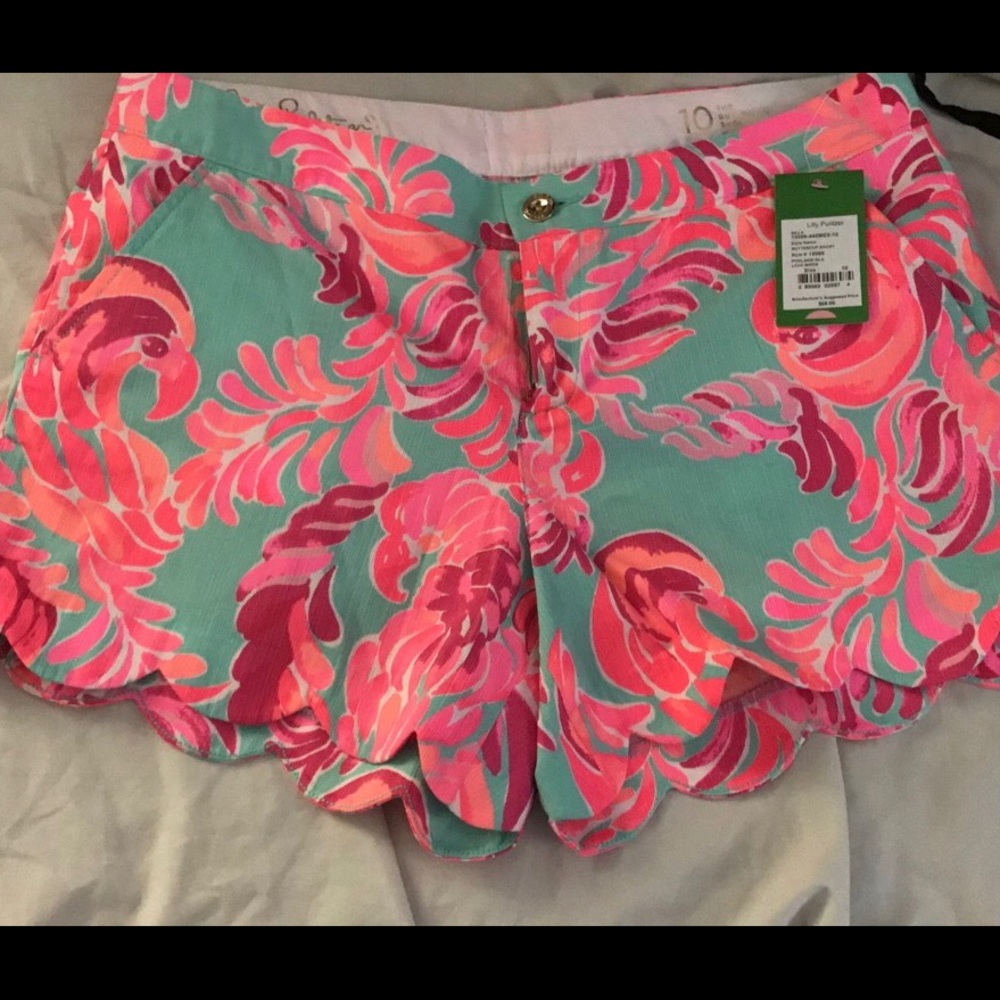 NWT Lilly Pulitzer Lovebirds Buttercup Shorts