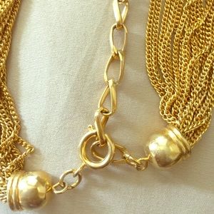 Multi Strand Gold Necklace