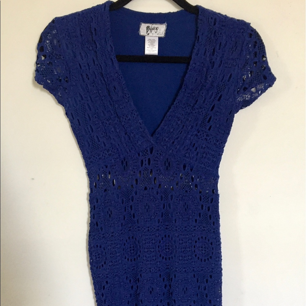 Royal Blue Fitted Nightcap Dress