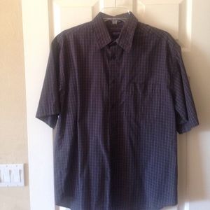 Grey/Black Button Down Shirt