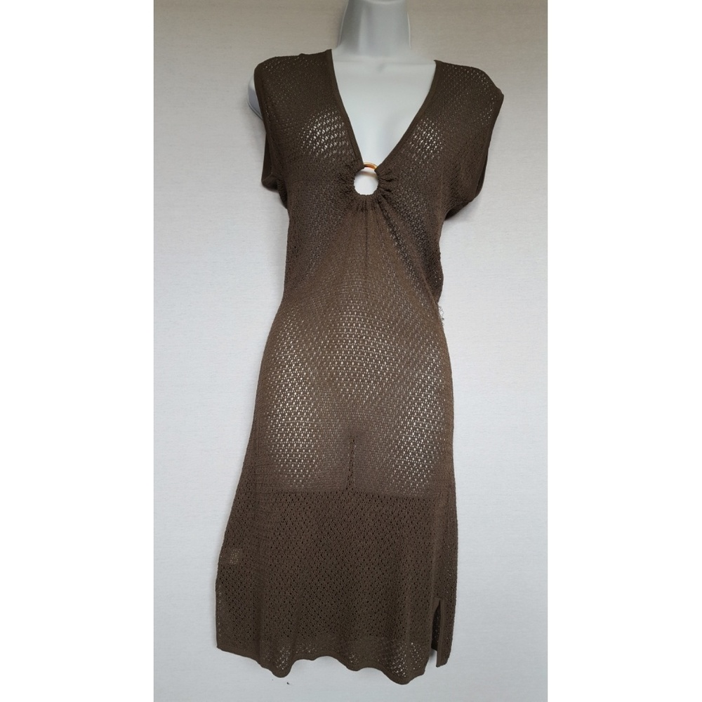 Tommy Bahama Mesh V Neck Dress