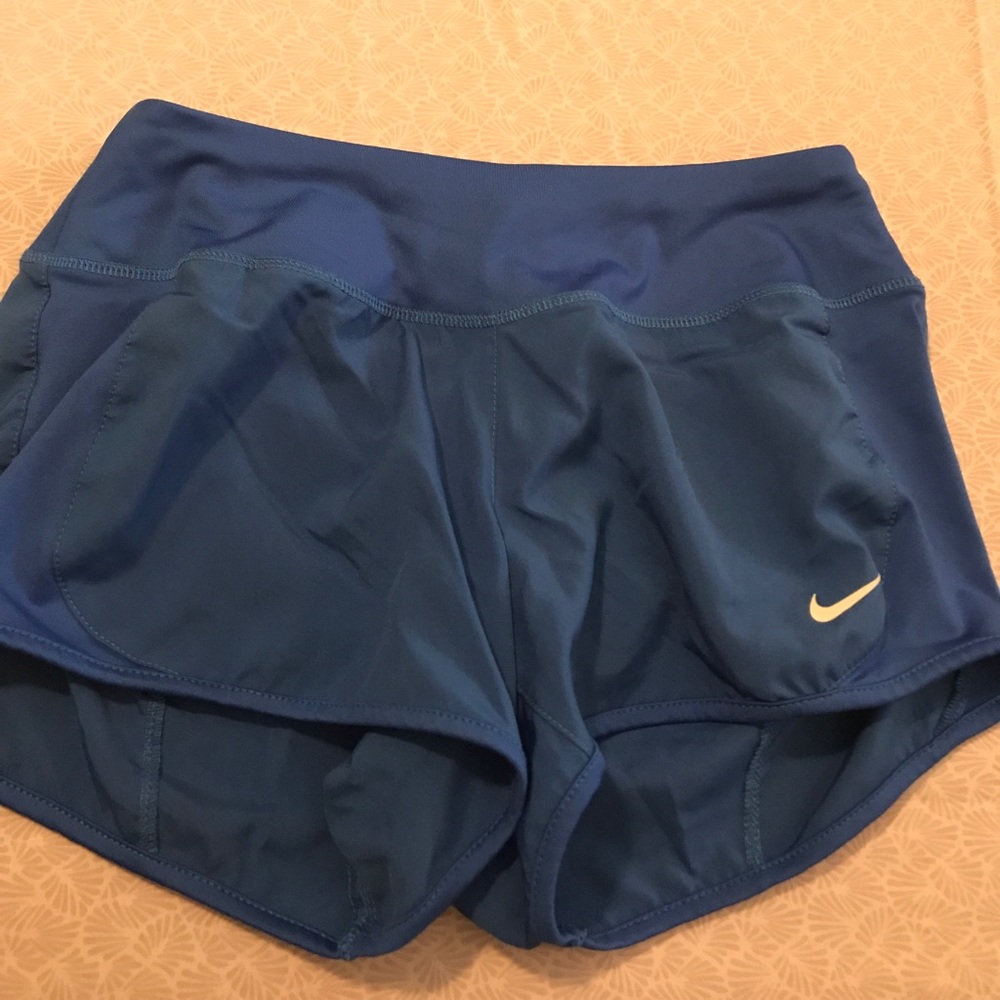 Electric blue Nike Dri Fit shorts