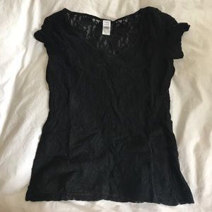 Hanky Panky Black Lace Top M