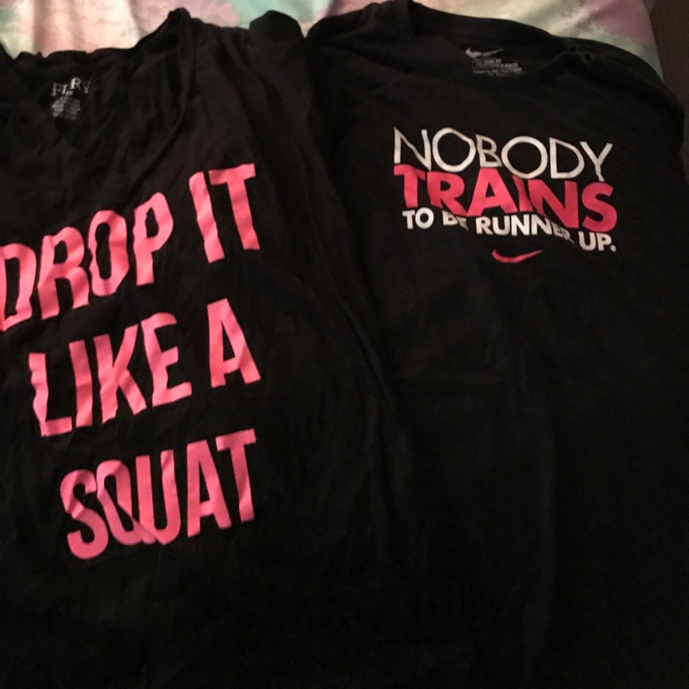 Two work out shirts