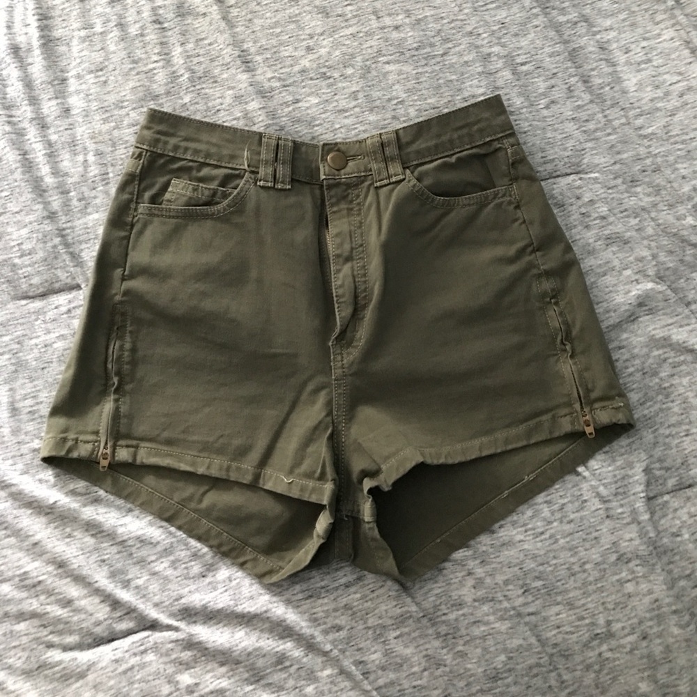 American Apparel side zip shorts