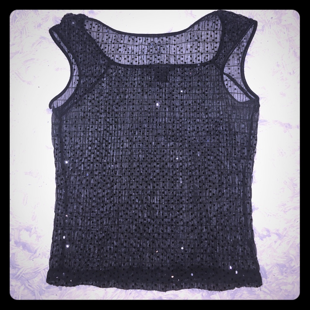 The Limited Sheer Black Holiday Top! Size S!