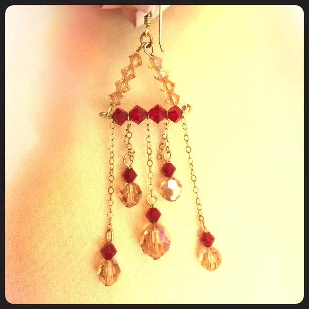 Swarovski Crystals Earrings: Hana-Sophia Design