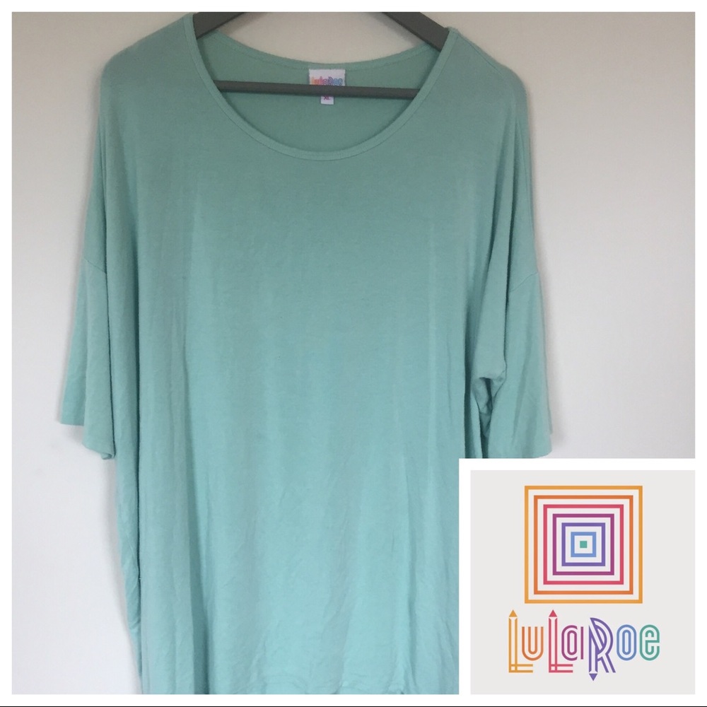 LULAROE Irma Mint Green Size XL
