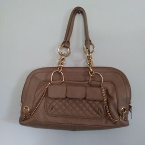 BCBGMaxAzaria gold and beige purse