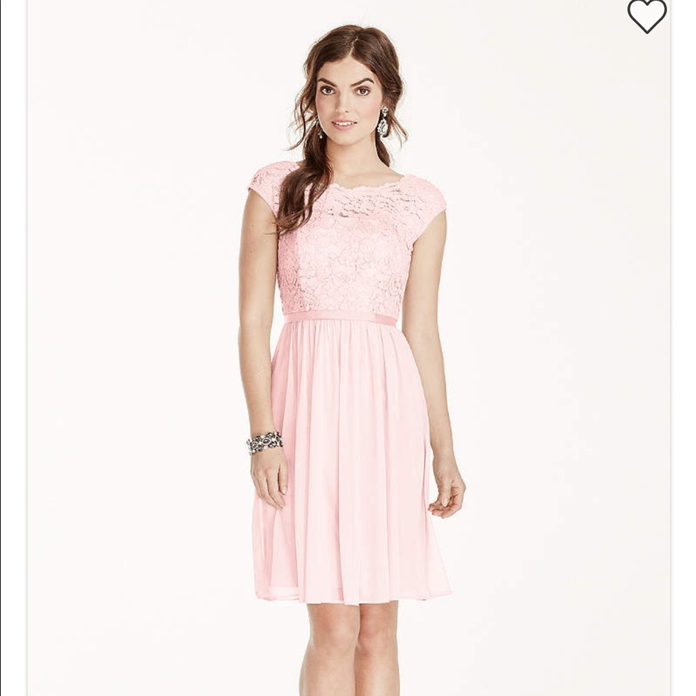 Davids bridal short lace dress