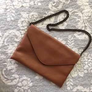J. Crew Large Brown Envelope Clutch
