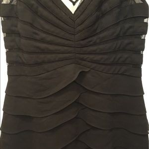 Shutter pleat cocktail dress