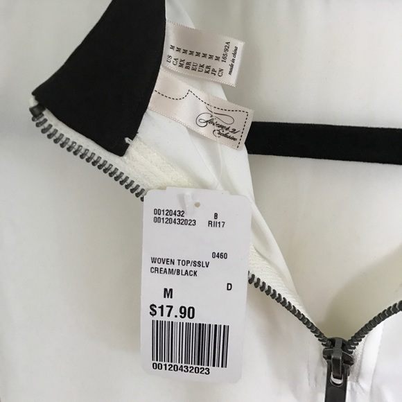 Mock Neck Ringer Top - Picture 2 of 2