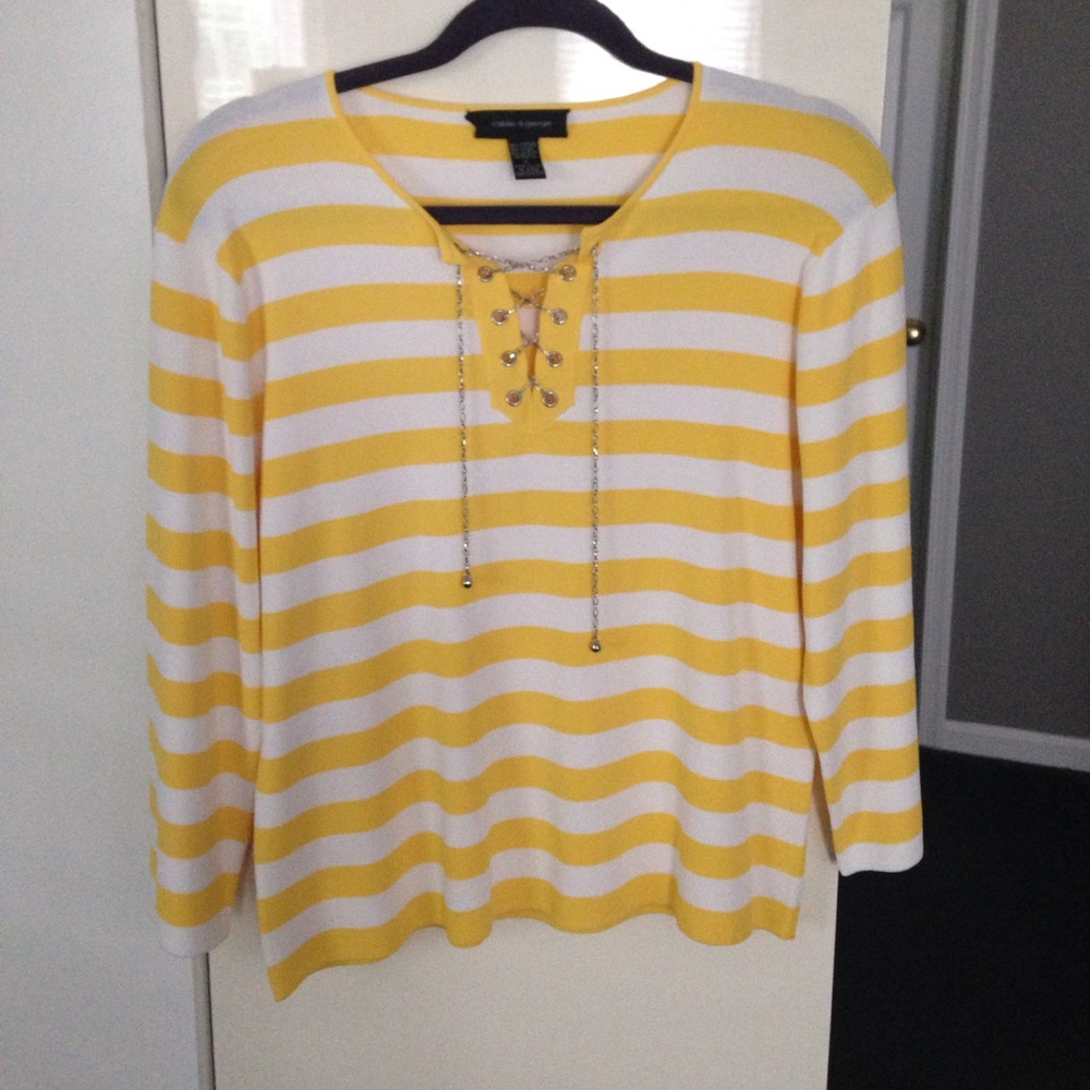 Cable & gauge knit top