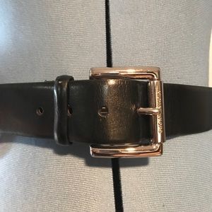 Black Leather Micheal Kors Belt