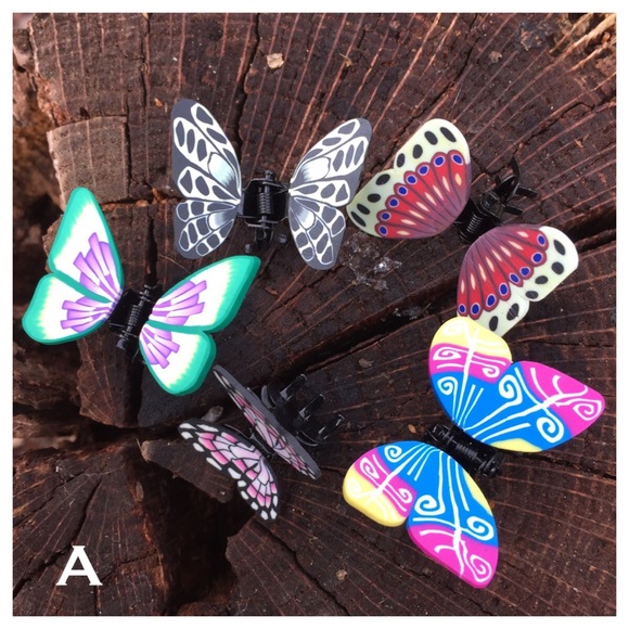 🦋 Seven Butterfly Claw Hair Clips  🦋 - Picture 2 of 8