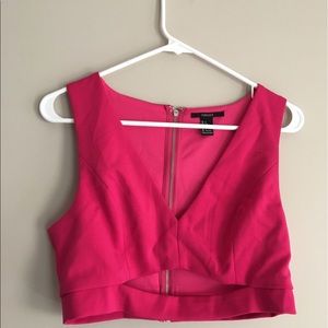 Pink crop top