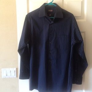 Dark Blue Arrow Dress Shirt