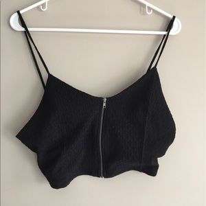 Urban outfitters Black crop top