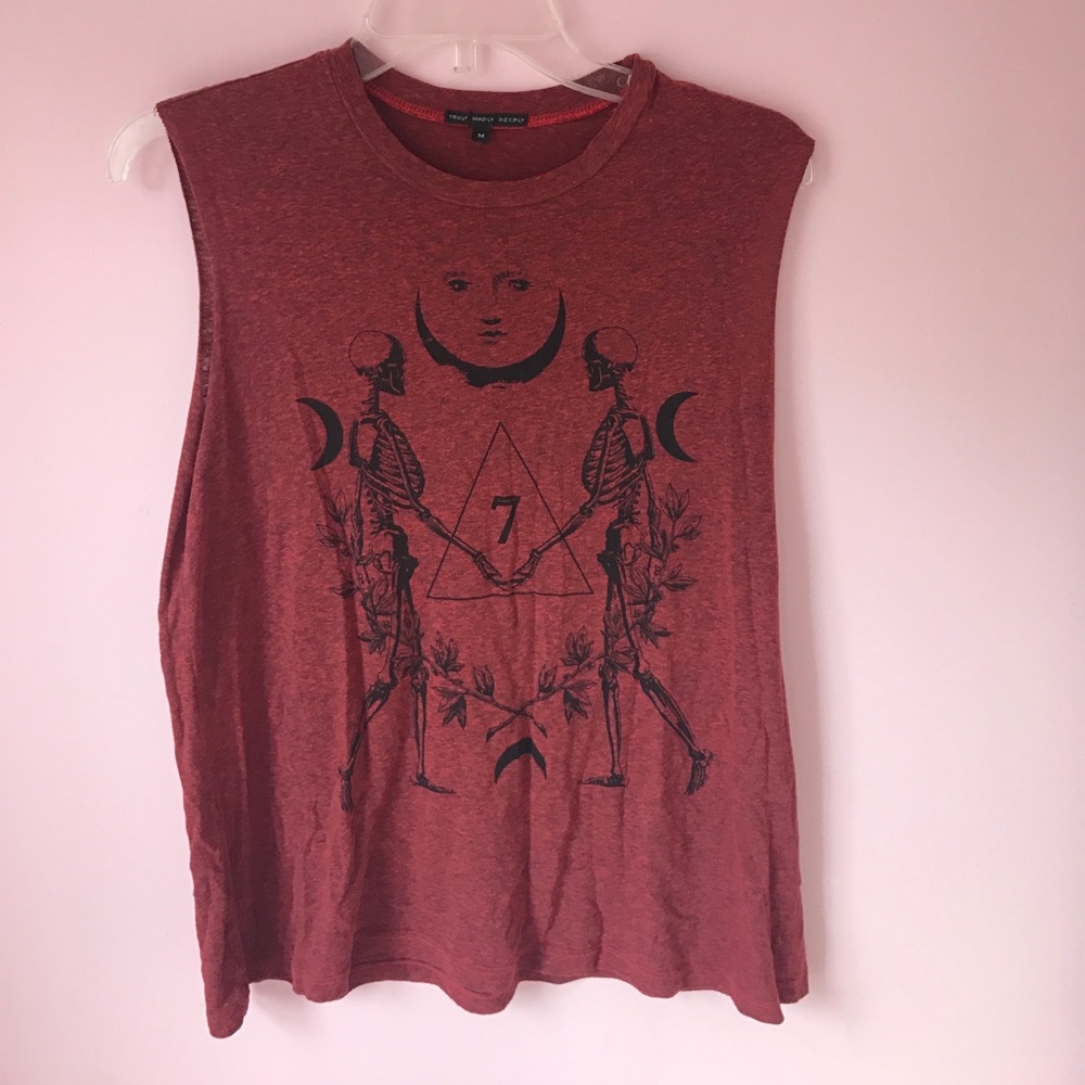 Urban Outfitters skeleton muscle tank