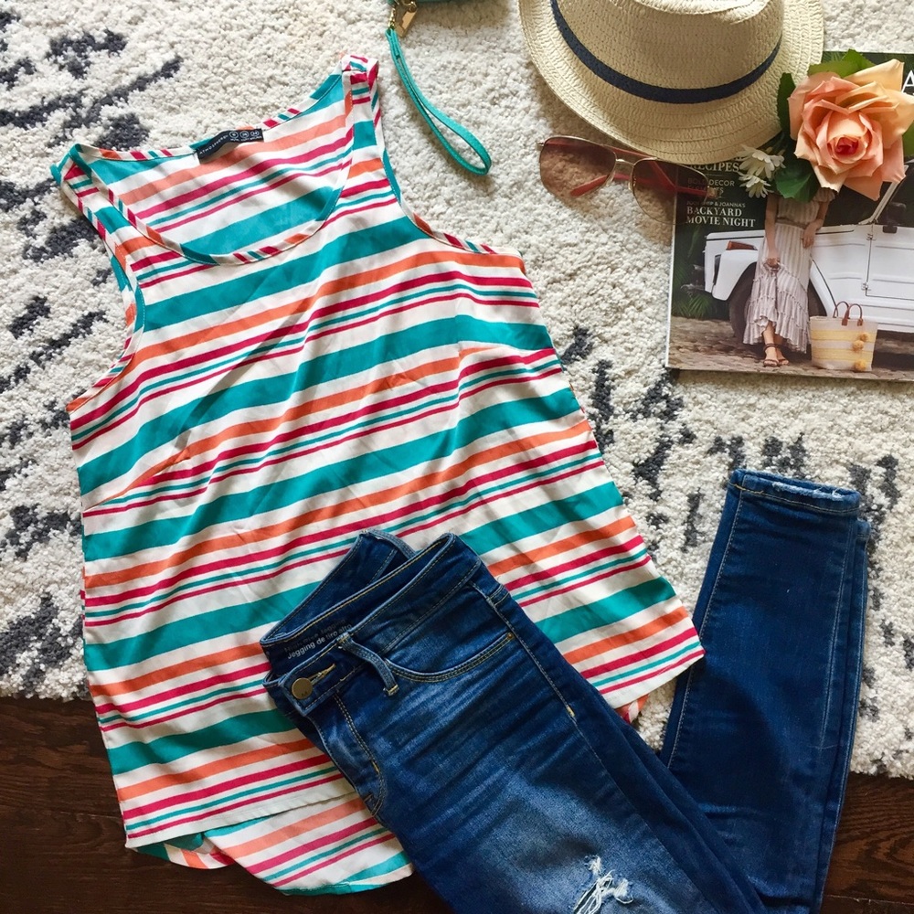 ☀️Summery Striped Tank Top☀️