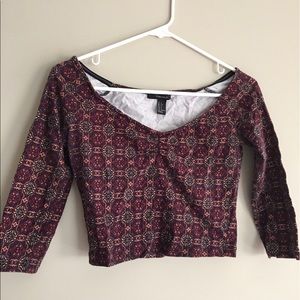 Patterned crop top