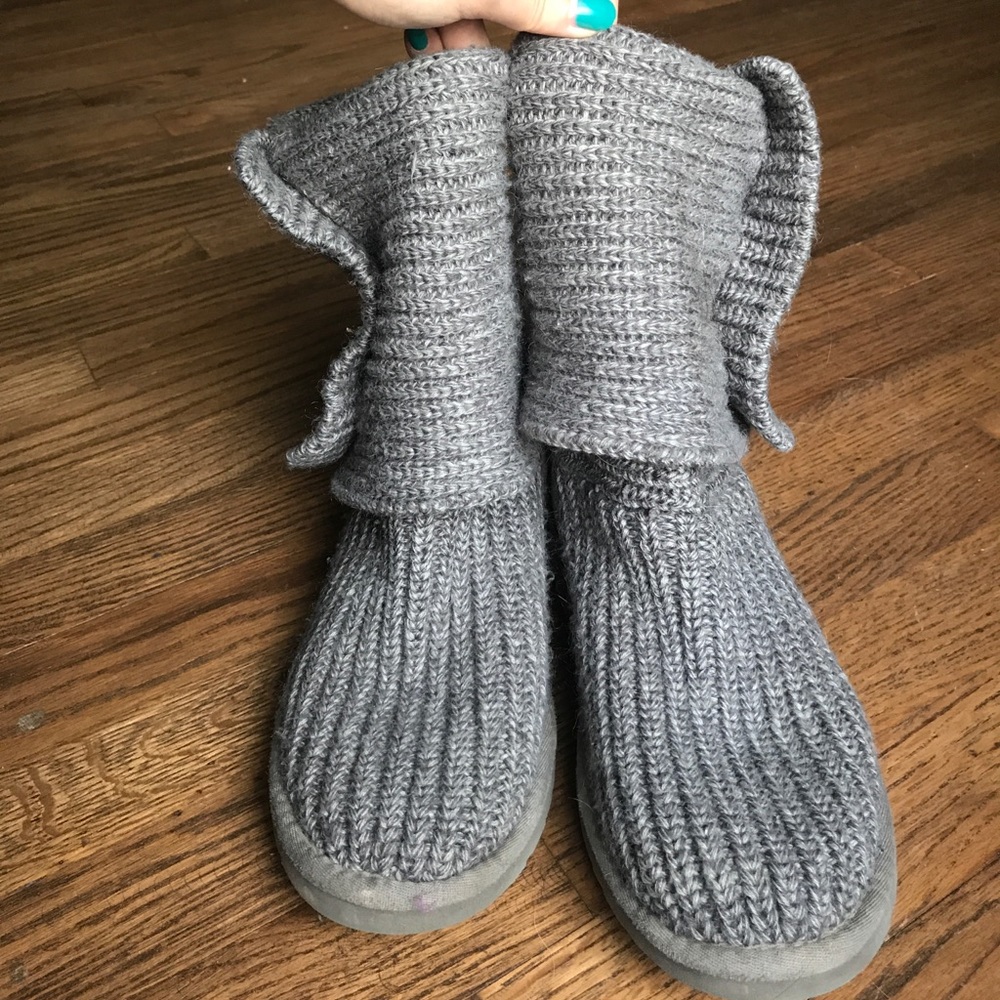 Gray Sweater Ugg Boots