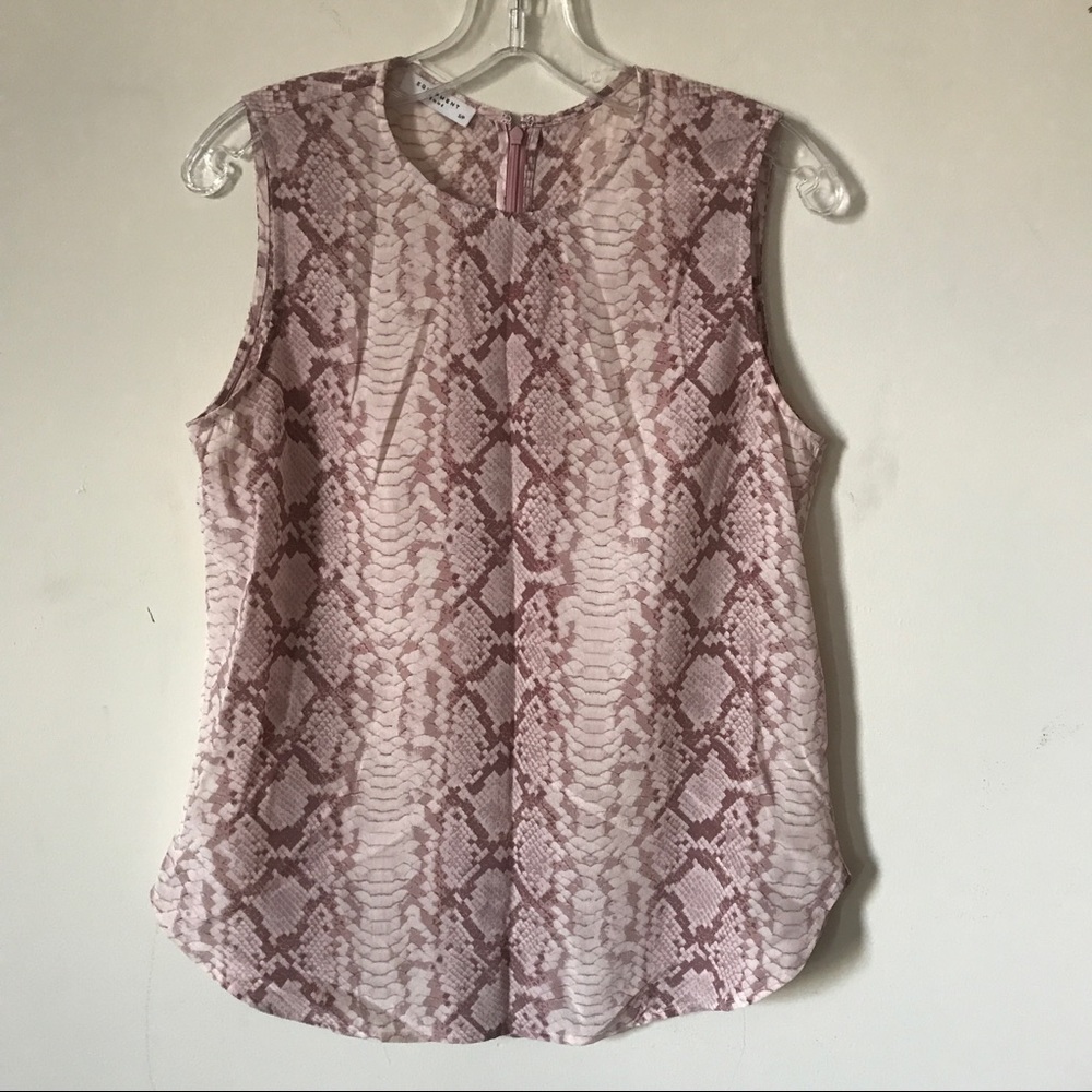 Equipment women's sleeveless silk top size small