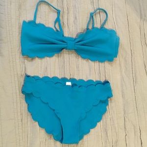 New with tags, scalloped bikini