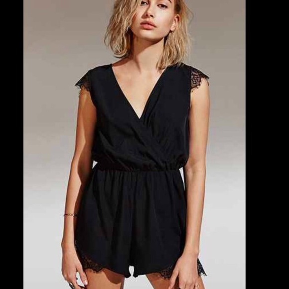 Lacy Black Romper from Urban Outfitters