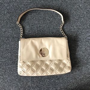 Kate Spade tan quilted shoulder bag
