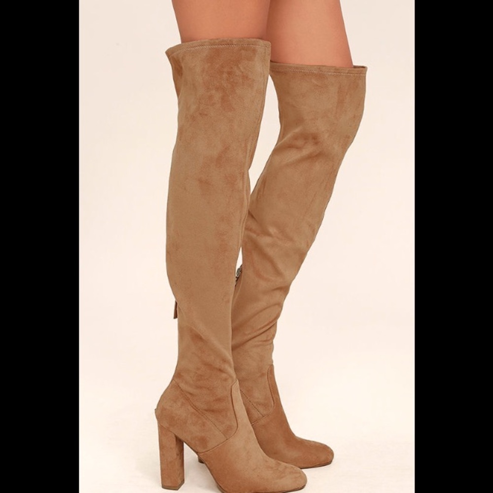 Steve Madden Camel Over-the-Knee Boots