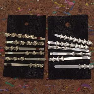 Free People Accessories - Free People Arrow Head 6 bobby pin set SILVER Free People Accessories - Free People Arrow Head 6 bobby pin set SILVER