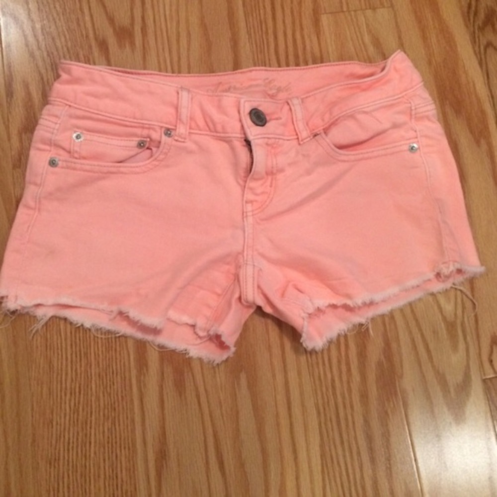 Pink American eagle shorts size 4