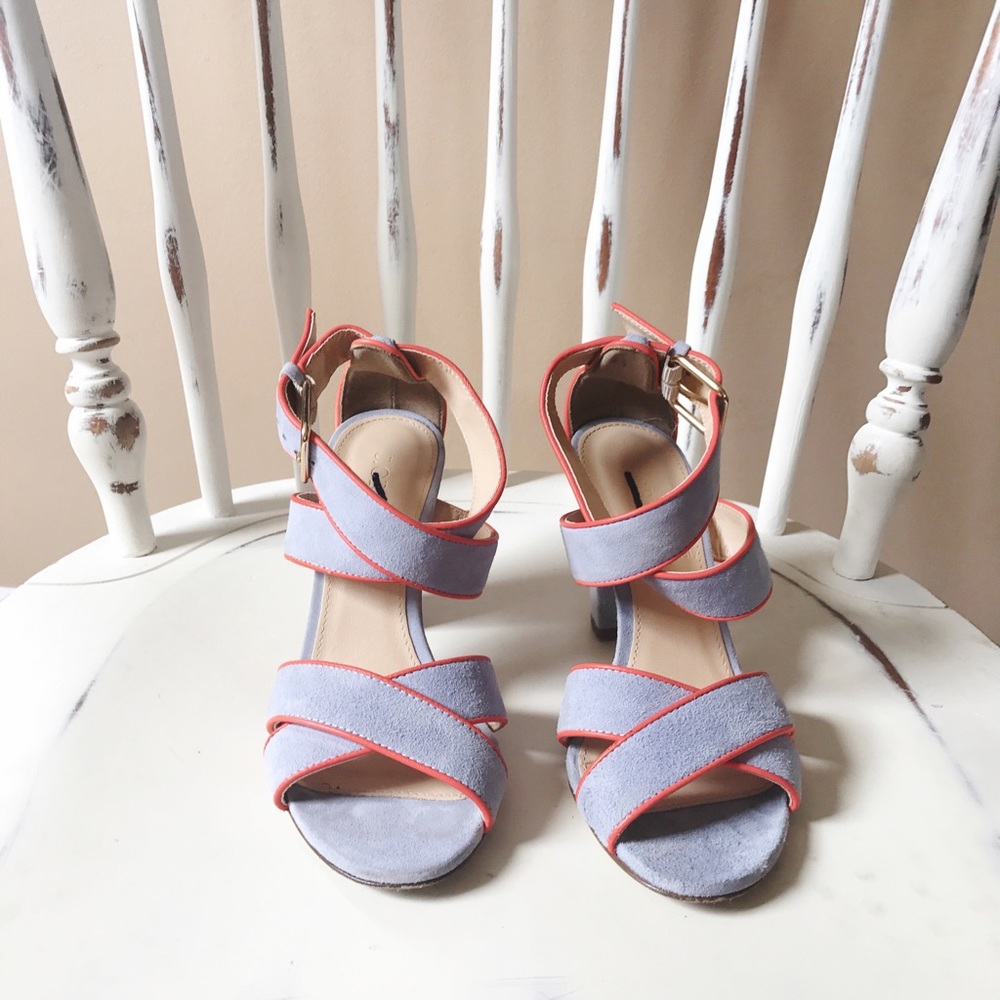 J.Crew Mari Piped Suede Sandals