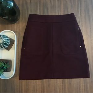 H&M burgundy skirt