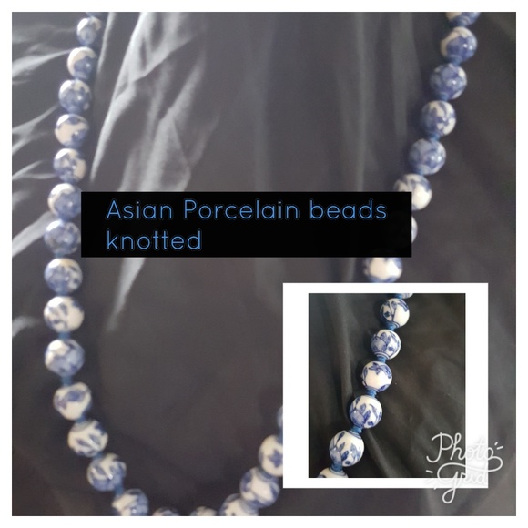 Mine Jewelry - Asian porcelain bead necklace