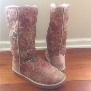 Limited Edition Rose Floral Tall Ugg Boots