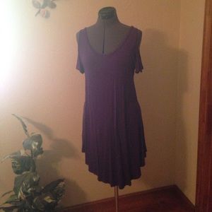 Cold-shoulder Swing Dress