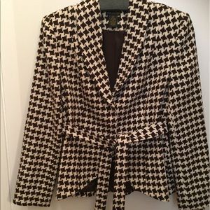 Houndstooth blazer