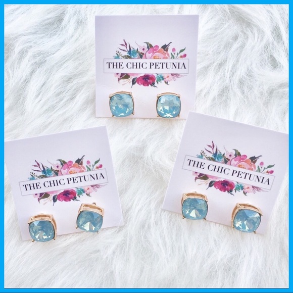 ๐LAST PAIR!!๐๐ BLUE OPAL EARRINGS๐๐  - Picture 2 of 2