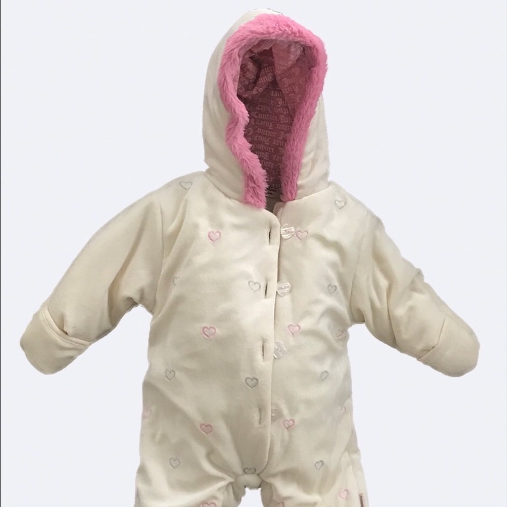 NWT Juicy Couture Baby Hooded Pram/Snowsuit