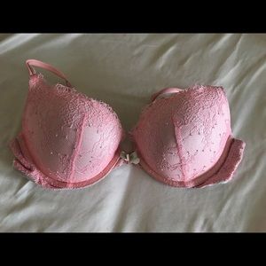 Pink Lace Victoria's Secret Very Sexy Push-up 32D