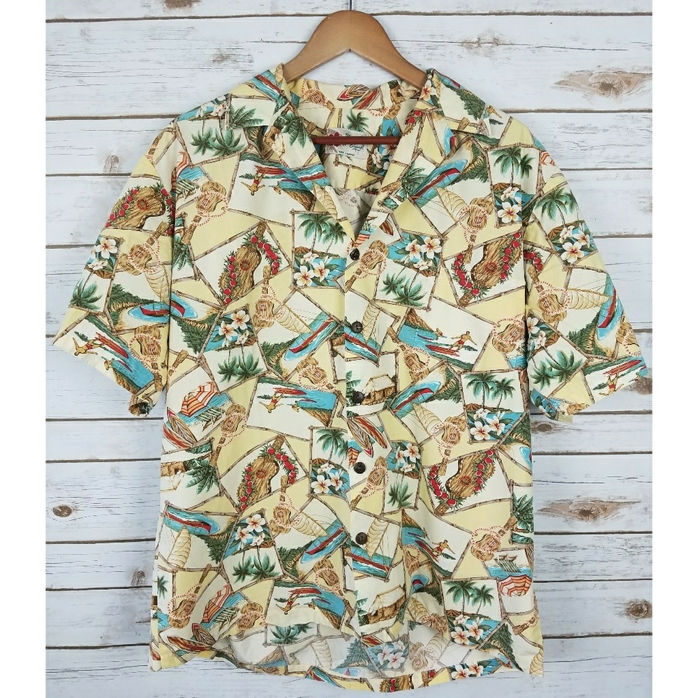 Vintage Hawaiian Short Sleeve Button Up