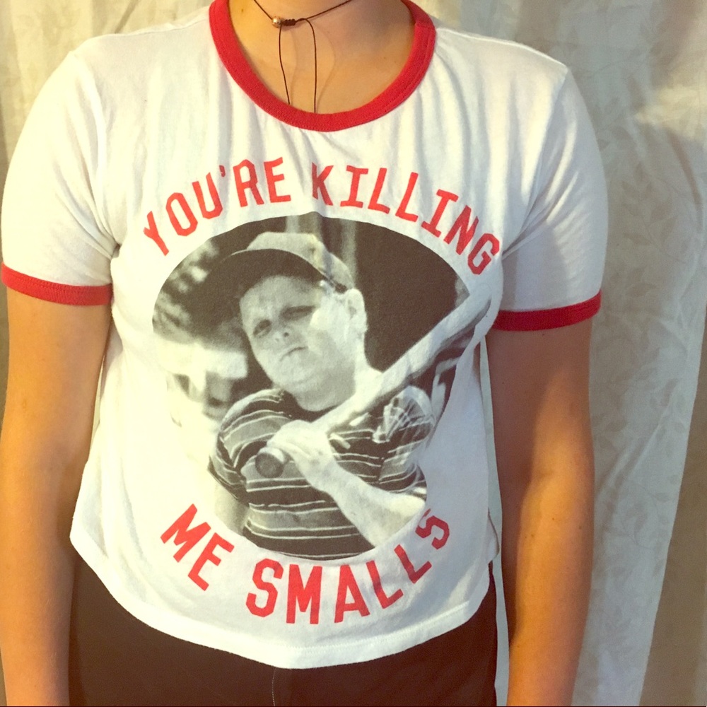 Sandlot tee crop top