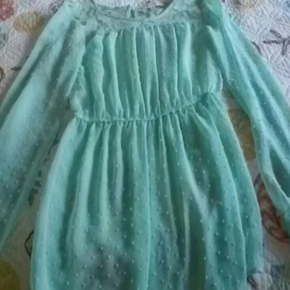 Mint Green Sheer Blouse