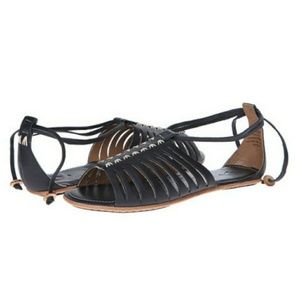 OluKai Hikina Sandal Night Ginger Black 7 B(M)