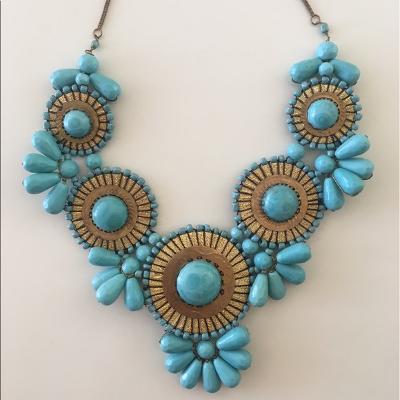 Jewelry - Turquoise Sea Bib Statement Necklace