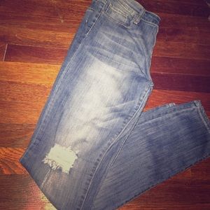 Skinny Ripped Knee Jeans