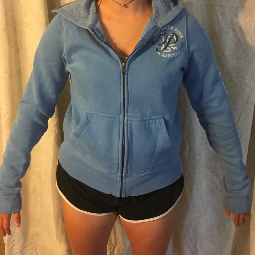 A full zip pink jacket phi beta